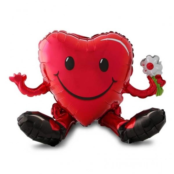 Palloncino Cuore Smile Love Rosso