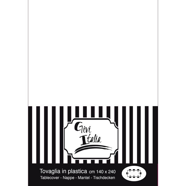 Tovaglia Bianca in PVC (140x240 cm)