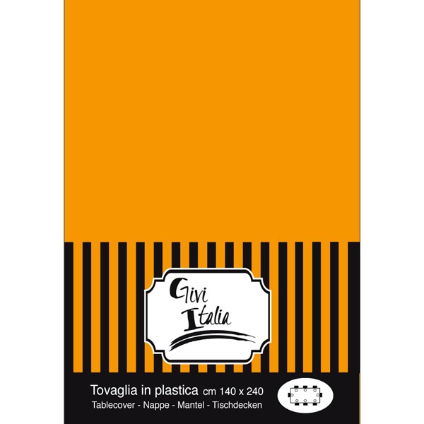 Tovaglia Arancio in PVC (140x240 cm)