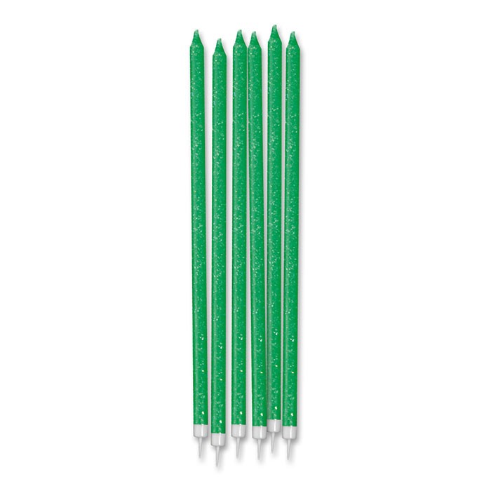 Candeline Matita Verdi Glitter (12 pz)