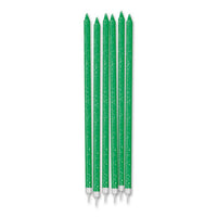 Candeline Matita Verdi Glitter (12 pz) 15 cm