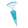 Sacchettini Turchese a Cono (10 pz) 25 cm
