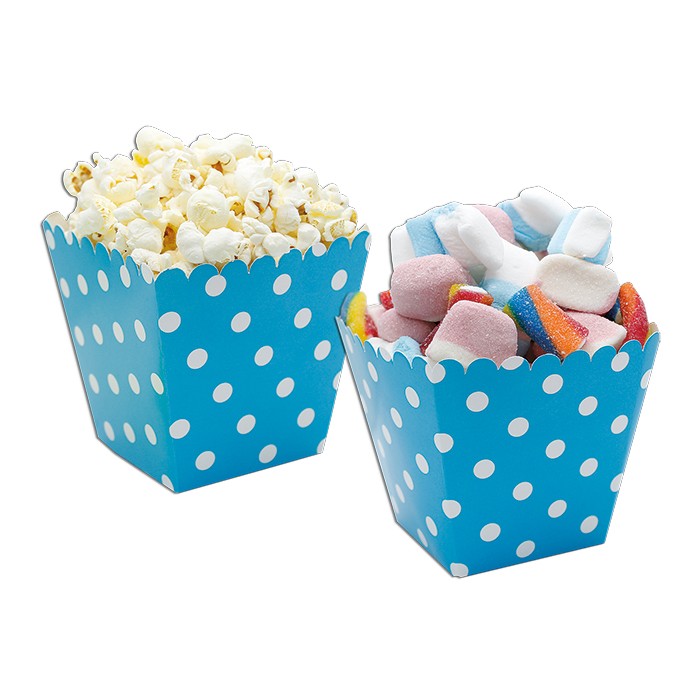 Sweet Box Turchesi a Pois (6 pz)