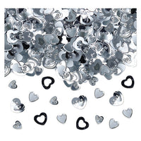 Confetti Decorativi Cuori Argento