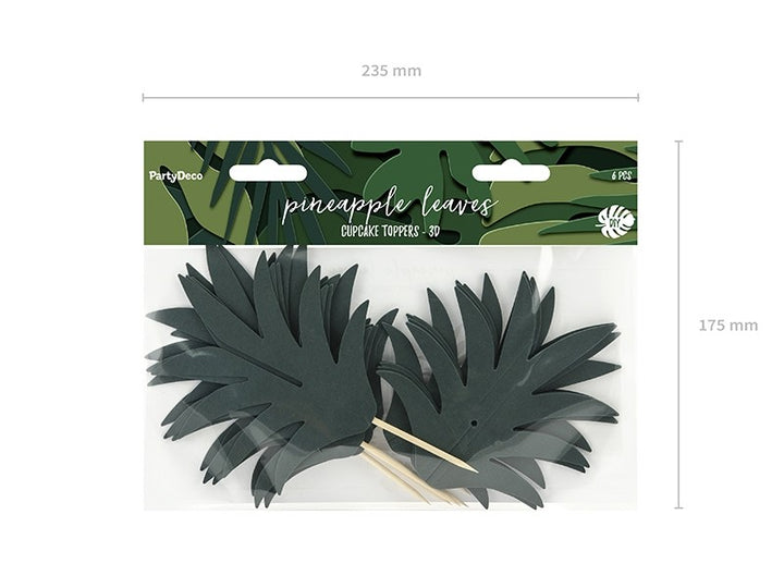 Picks Toppers Ananas per CupCake 3D