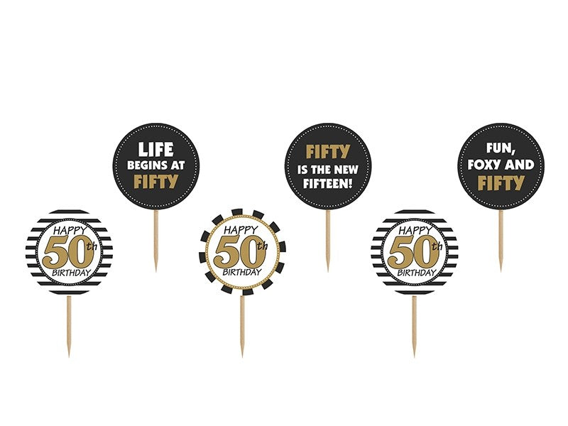 Picks Toppers 50 Anni (6 pz)