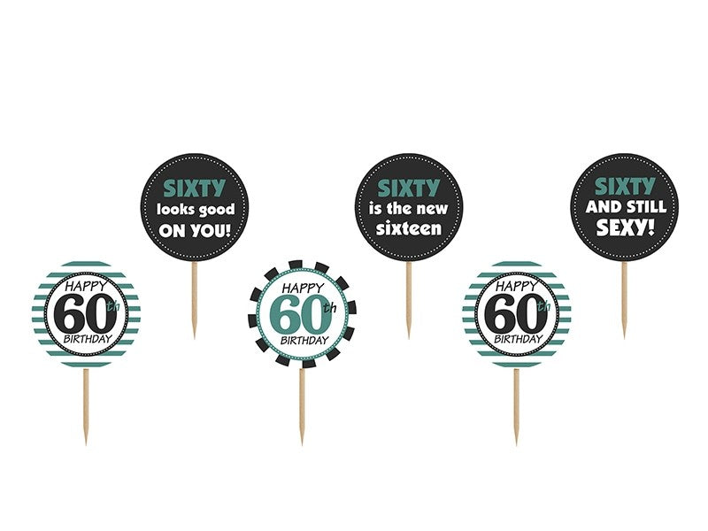 Picks Toppers 60 Anni (6 pz)