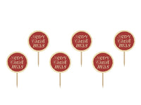 Picks Toppers Merry Christmas (6 pz)