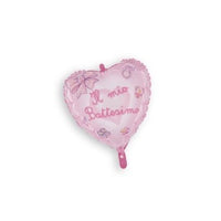 Palloncino Mini Cuore il Mio Battesimo Rosa Mylar 23 cm