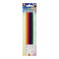 Candeline Matita Multicolore  (12 pz) 15 cm