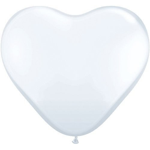 Palloncini Cuore 17" Bianchi (5pz)