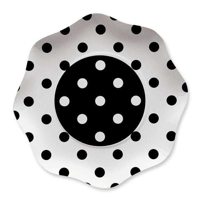 Piatti a Pois Nei 23 cm (10 pz)