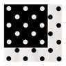 Tovaglioli Pois Neri (20 pz) Carta 33 x 33 cm Nero