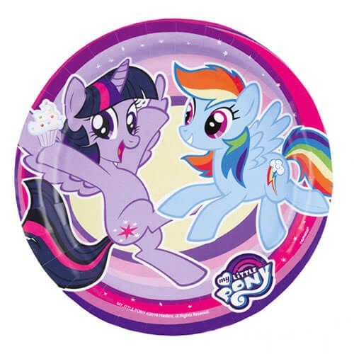 Piattini My Little Pony Viola da 18 cm