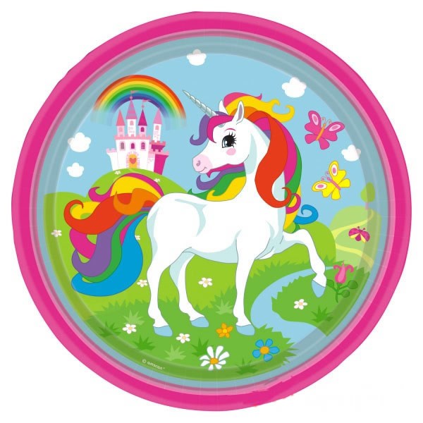 Piatti Unicorno da 23 cm