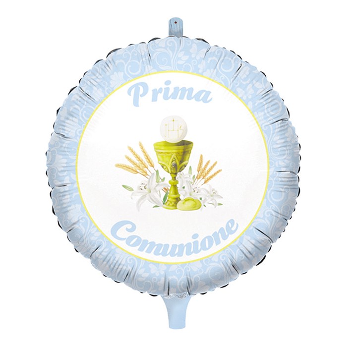 Palloncino Prima Comunione Celeste 18"
