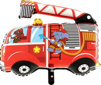 Palloncino Camion Pompieri Mylar 50 cm
