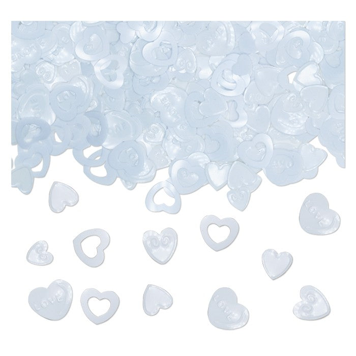 Confetti Decorativi Cuori Bianchi
