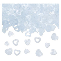 Confetti Decorativi Cuori Bianchi Bianco