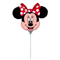 Mini Palloncino Minnie Mouse Fiocco Rosso Mylar