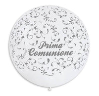 Palloncino in Lattice 22" Bianco Prima Comunione 56 cm