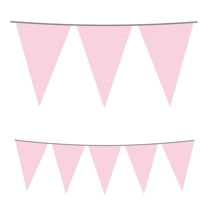 Festone Bandierina in Plastica Rosa