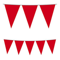 Festone Bandierina in Plastica Rossa Rosso