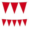 Festone Bandierina in Plastica Rossa Rosso