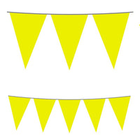 Festone Bandierina in Plastica Gialla Giallo