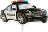 Palloncino Macchina Polizia Nera Mylar 70 cm Nero