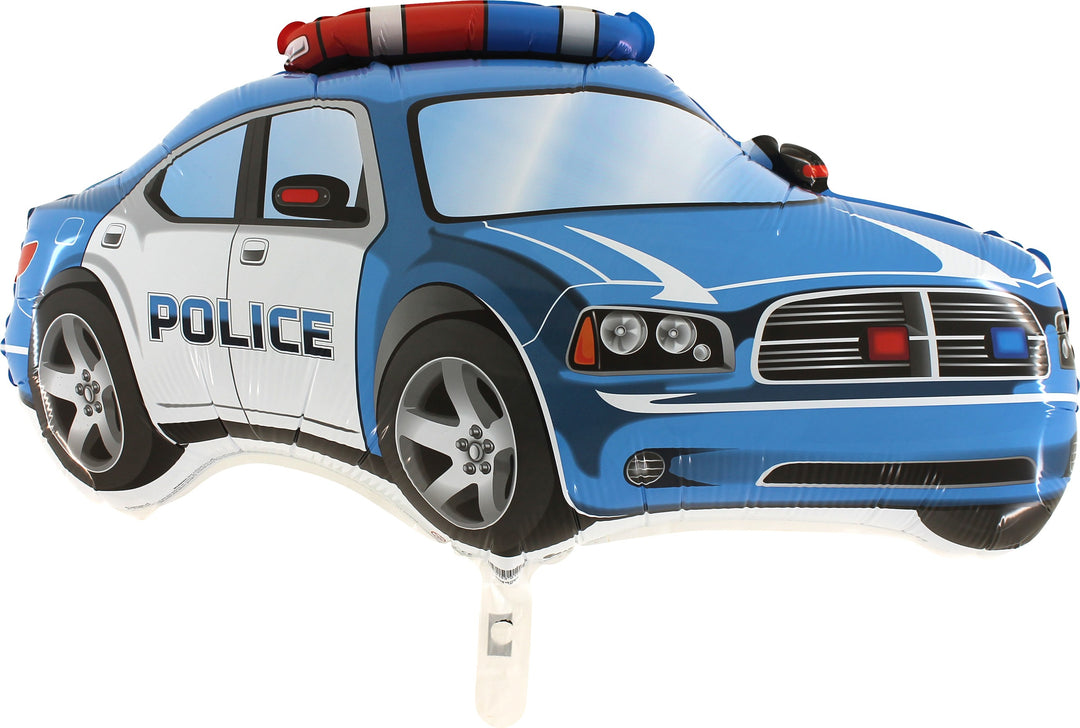 Palloncino Macchina Polizia Blu in Mylar