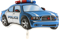 Palloncino Macchina Polizia Blu Mylar 70 cm