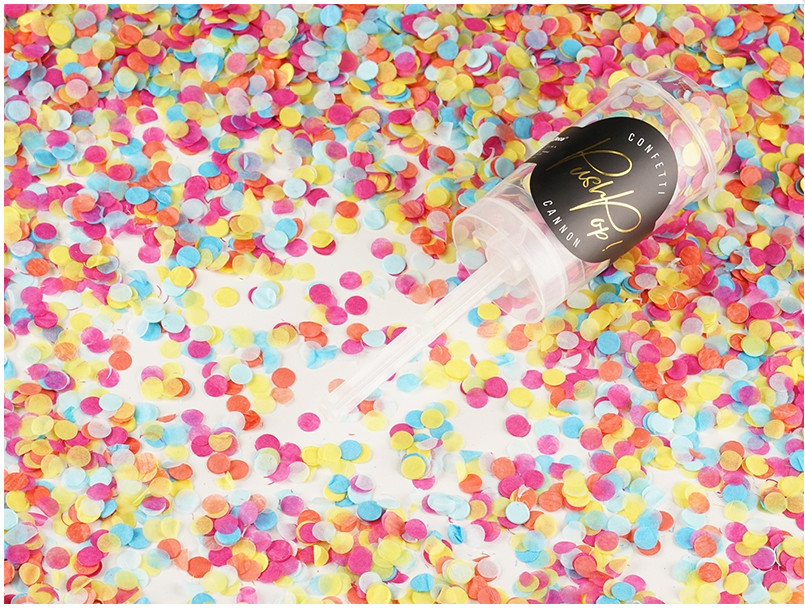 Spara Confetti Push Pop Mix