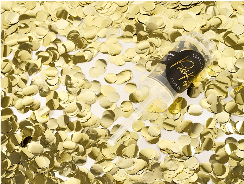 Spara Confetti Push Pop Gold