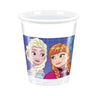 Bicchieri Frozen Snowflakes da 200 ml Plastica