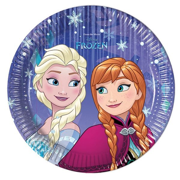Piattini Frozen Snowflakes da 20 cm