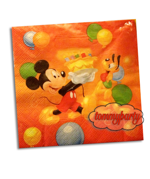 Tovaglioli di Carta Mickey Mouse Palloncini 33x33