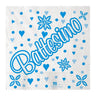 Tovaglioli con Scritta Battesimo Celeste Carta 33 x 33 cm