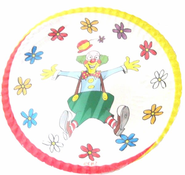 Piattii di Carta Clown da 23 cm