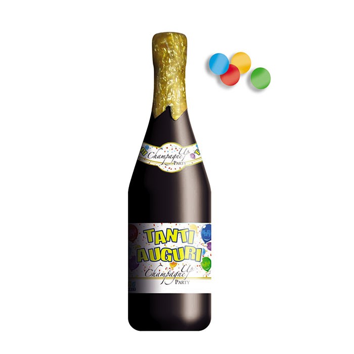 Bottiglia Champagne Spara Coriandoli Multicolor