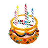 Candelina Torta Buon Compleanno 3D Multicolor