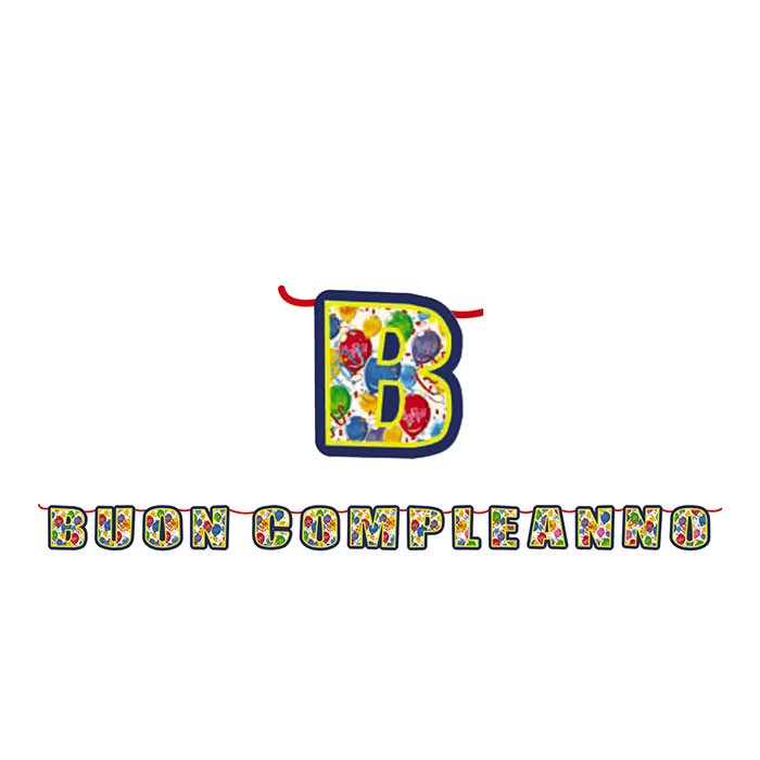 Festone Buon Compleanno Happy Balloons