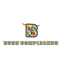 Festone Buon Compleanno Happy Balloons 25 cm Multicolor