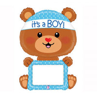 Palloncino Orsetto Blu It's a Boy Mylar 120 cm