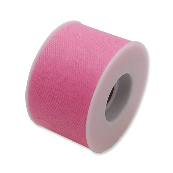 Tulle 5 cm x 50 mt colore Rosa Caldo