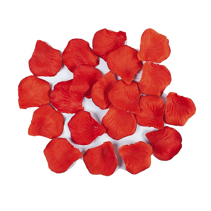 Petali Colore Rosso Mandarino in Velluto