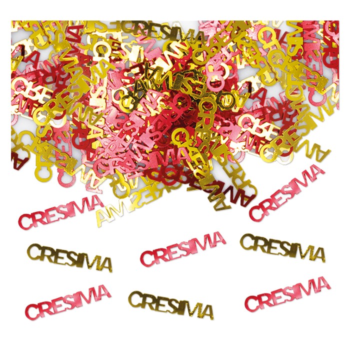 Confetti Decorativi Cresima (Oro e Rosso)