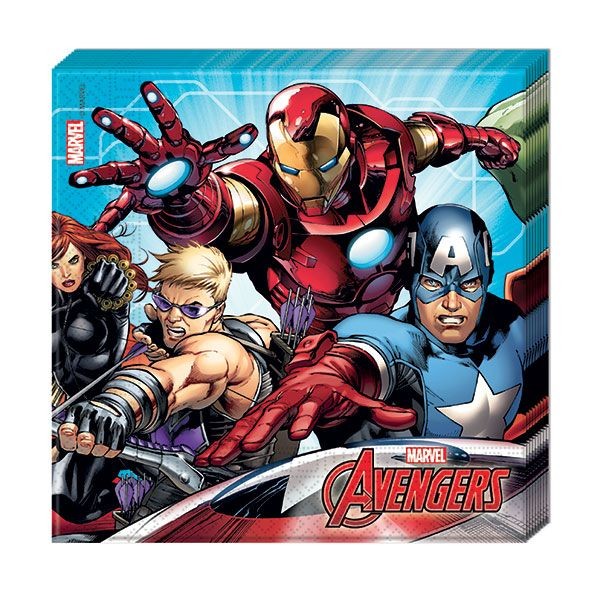 Tovaglioli di Carta Avengers Mighty (20 pz)