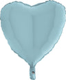 Palloncino Cuore 18" Colore Celeste Pastello Mylar 45 cm