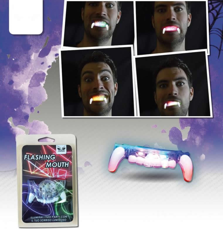 Dentiera Dracula con Luci